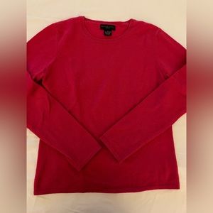 Cashmere sweater by Madison Studio….beautiful raspberry color